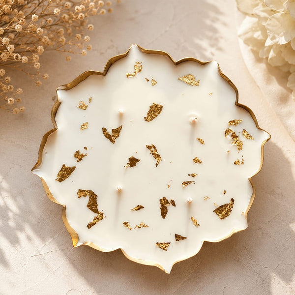 Flower Shaped Urli Candle