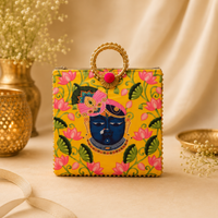 Shreenath ji Print Potli Bags with Chain - Pack of 20