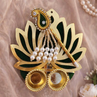 Lotus Teeka Platter with Tilak Stick - Pack of 20