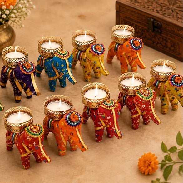Elephant Tealight Holder (Pack of 6)